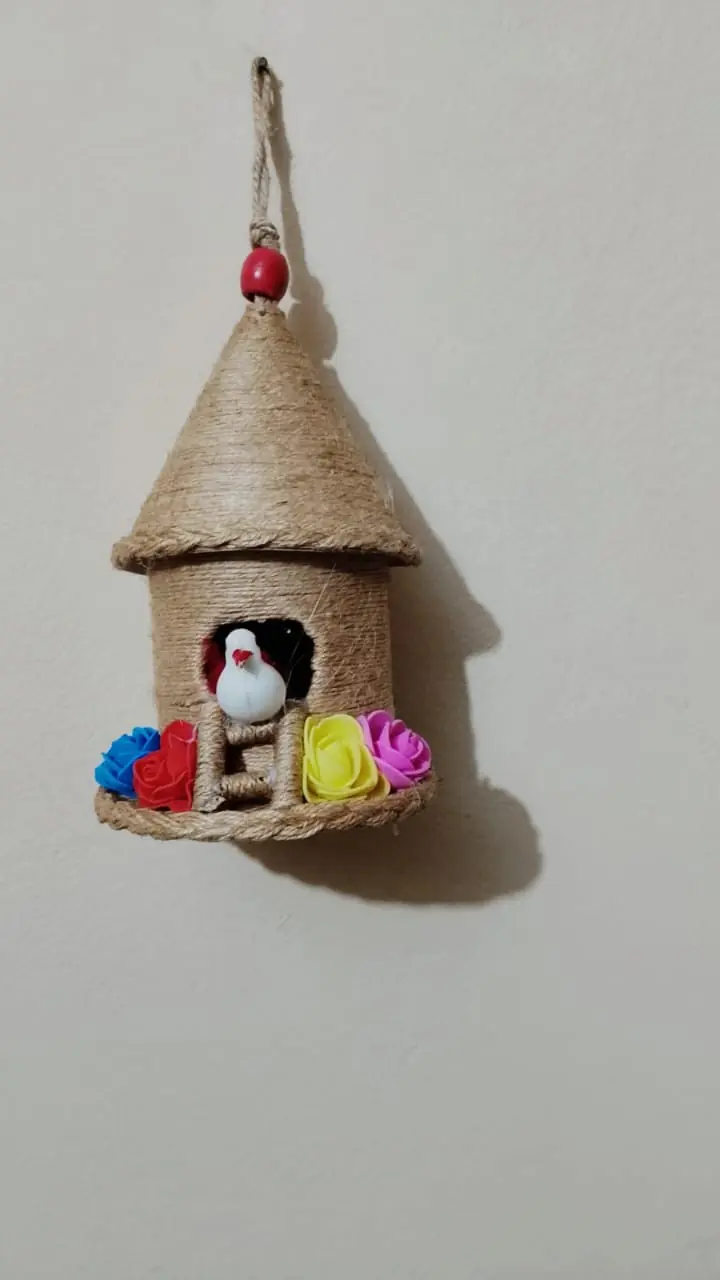Handmade (Decorative Jute Birdhouse) Wall Hanging