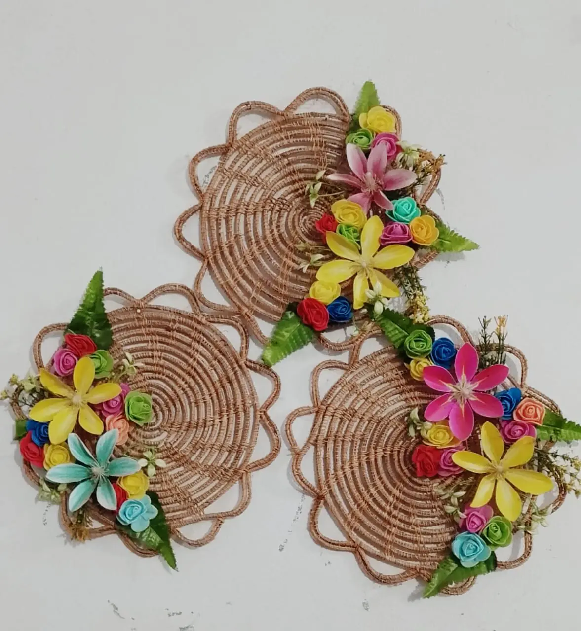 Handmade Decorative Jute (Wall Plates)