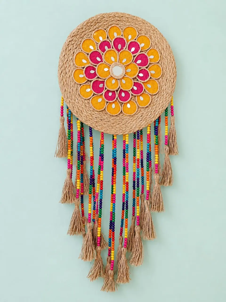 Jute Floral (Big Dreamcatcher) Wall Hanging