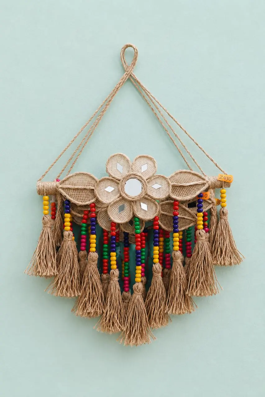 Premium Handcrafted Jute Floral (Wall Hanging)