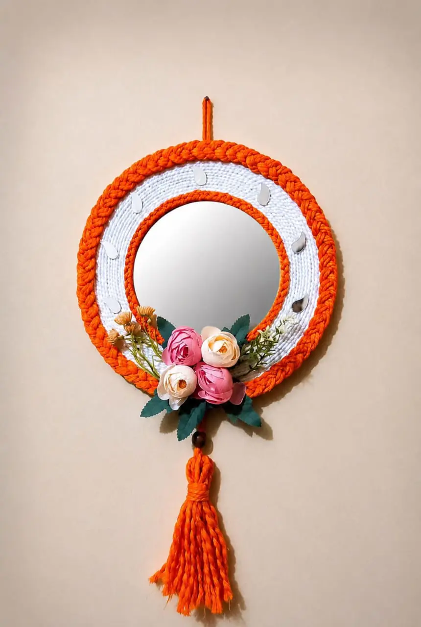 Orange (Blossom Mirror) Wall Hanging